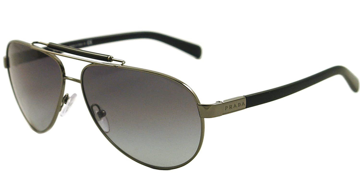 Prada Sunglasses SPR 54N 5AV-3M1 Gunmetal / Grey Gradient Lens