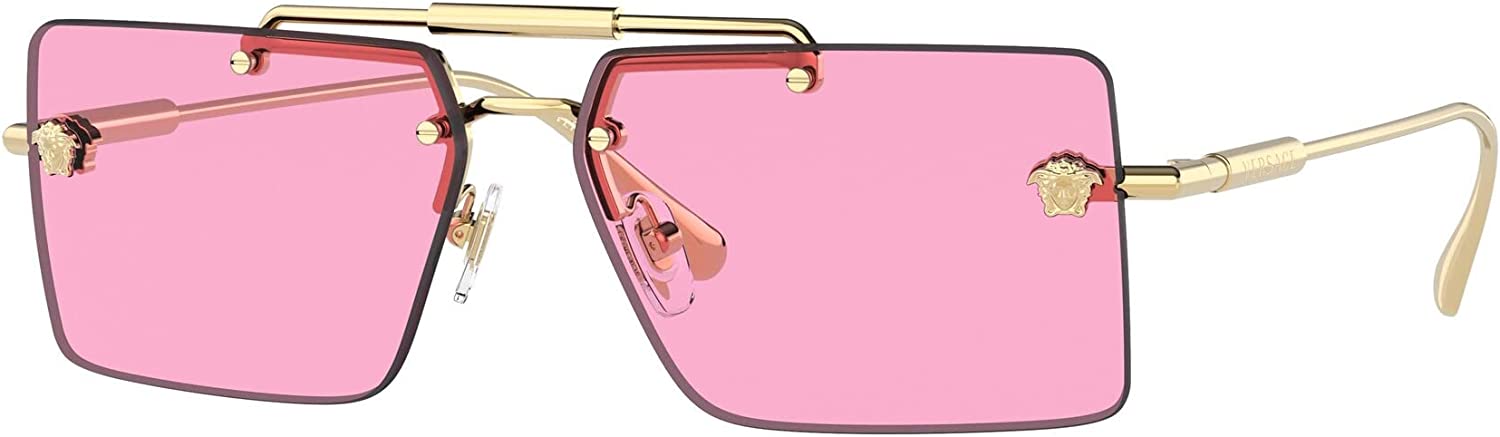 Versace Sunglasses VE2245 100025 60mm Gold / Fuchsia Lens