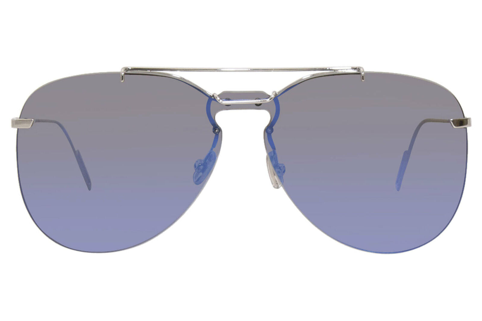 Dior Sunglasses DIOR0222S DOH2A 58mm Palladium / Blue Light Mirror Lens