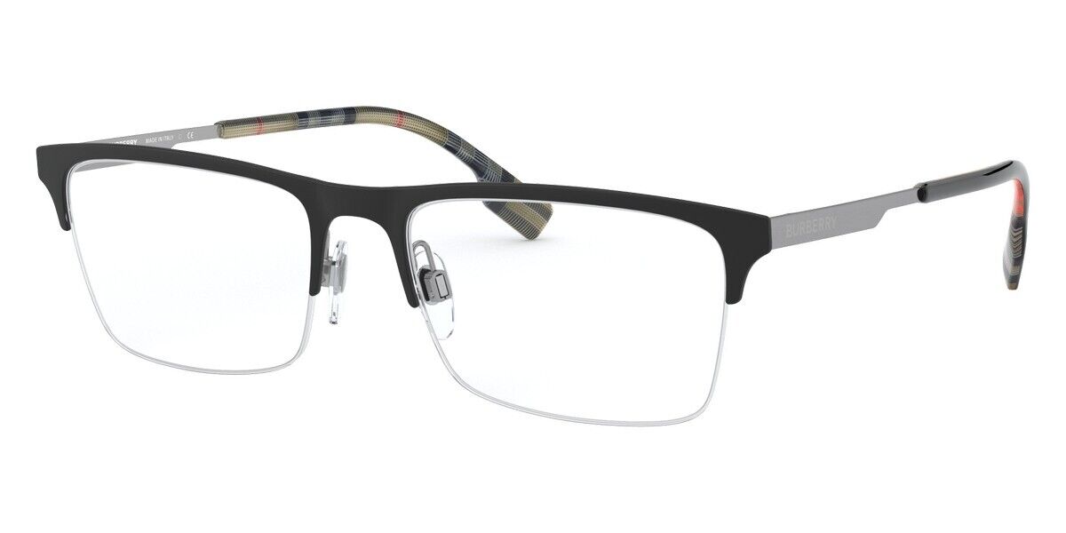 Burberry Eyeglasses BE1344 1003 55mm Matte Black / Demo Lens