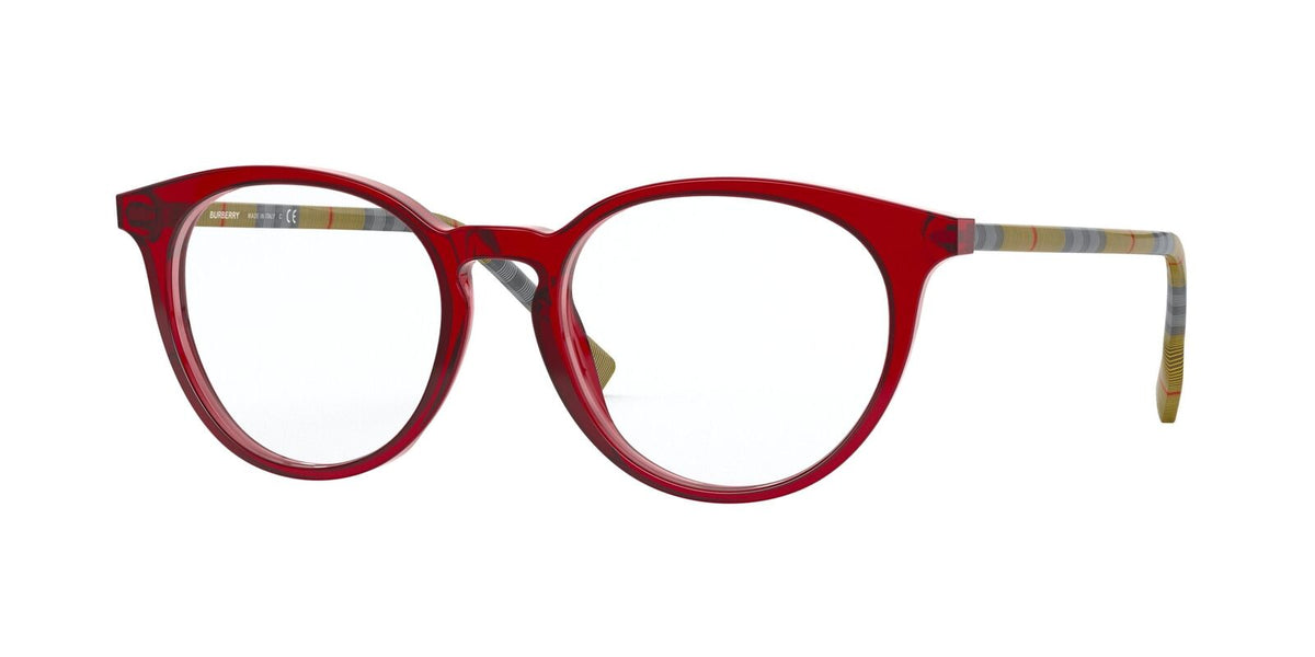 Burberry Eyeglasses BE2318 3859 49mm Transparent Red / Demo Lens