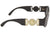 Versace VE4361 GB1/87 53mm Sunglasses Black-Gold / Grey Lens