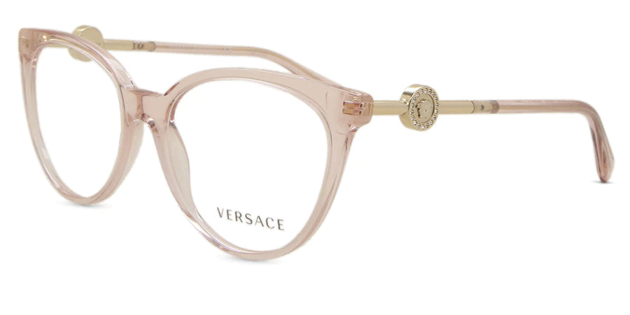 Versace Eyeglasses VE3298B 5339 53mm Transparent Pink / Demo Lens