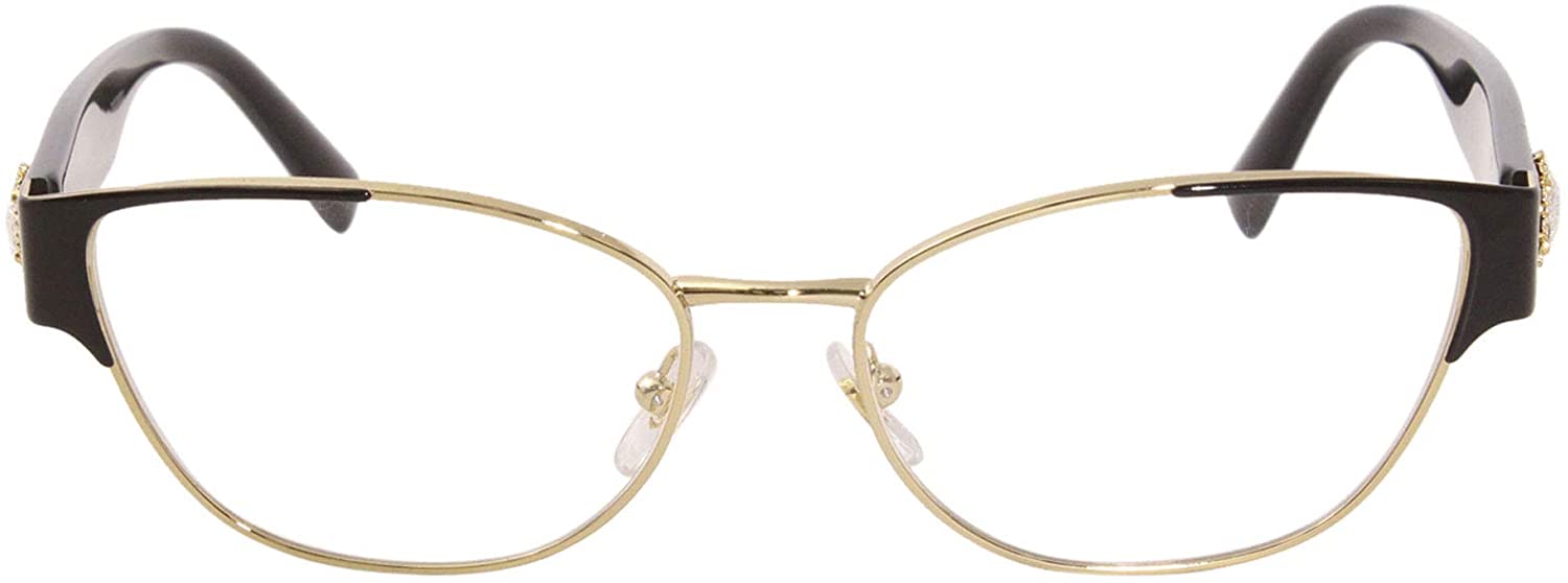 Versace Eyeglasses VE1267B 1433 53mm Gold/Black / Demo Lens