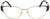 Versace Eyeglasses VE1267B 1433 53mm Gold/Black / Demo Lens