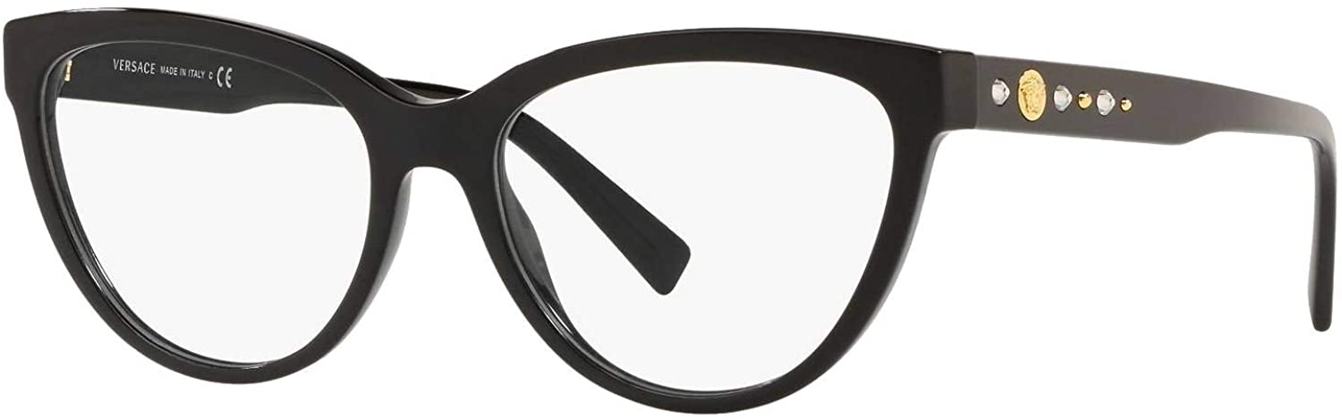 Versace Eyeglasses VE3264B GB1 53mm Black / Demo Lens