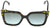 Fendi FF0260/S C9K EQ Square Sunglasses Havana White / Green Aqua Lens