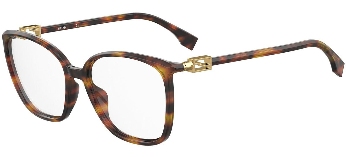 Fendi Eyeglasses FF0442/G 086 55mm Dark Havana / Demo Lens