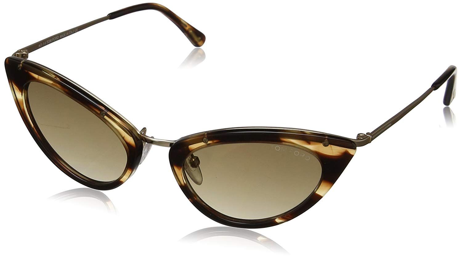 Tom Ford Grace TF 349 47G Sunglasses Gold-Light Brown / Brown Mirror Lens