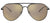 Versace Pilot Sunglasses VE2217 12615A 59mm Matte Black / Light Brown Mirror Dark Gold