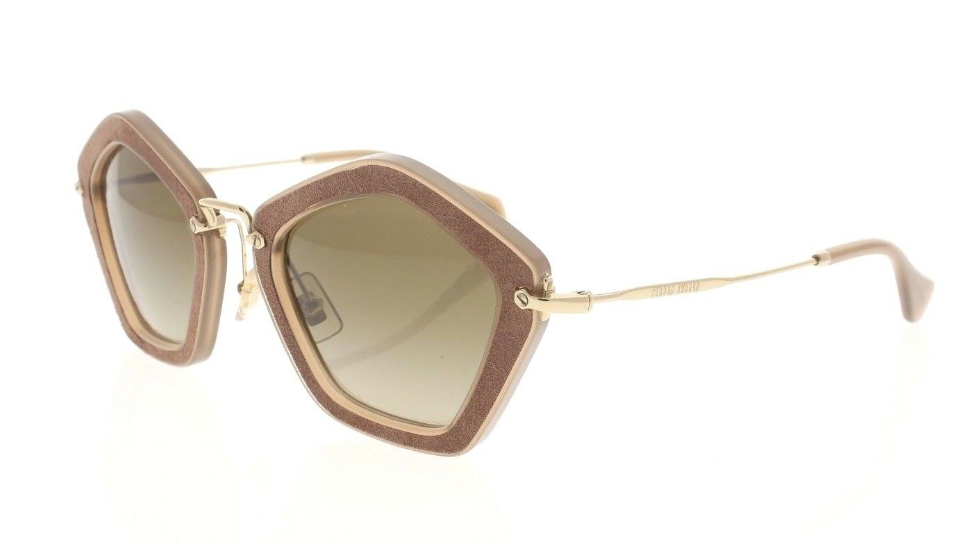 Miu Miu Sunglasses SMU06O NAQ1X1 Brown-Gold / Brown Gradient Lens