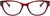 Versace Eyeglasses VE3287 388 53mm Trasparent Red / Demo Lens