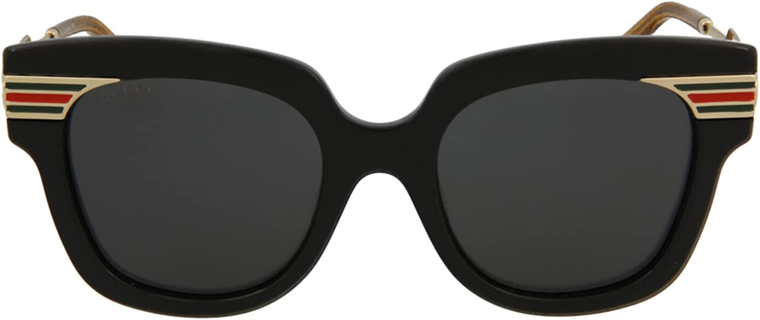 Gucci Sunglasses GG0281SA 001 51mm Black Gold / Grey Lens - nyIwear