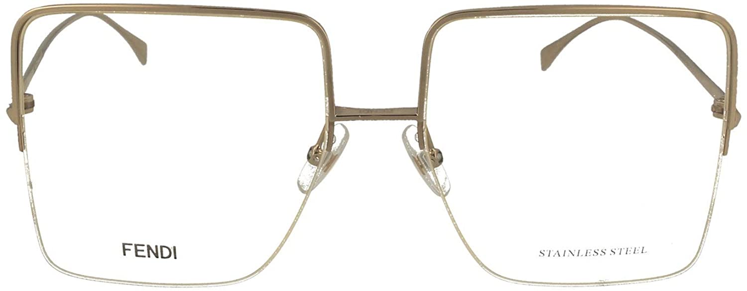 Fendi Eyeglasses FF0422 J5G00 57mm Gold / Demo Lens