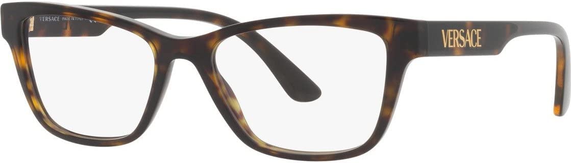 Versace Eyeglasses VE3316 108 53mm Havana / Demo Lens