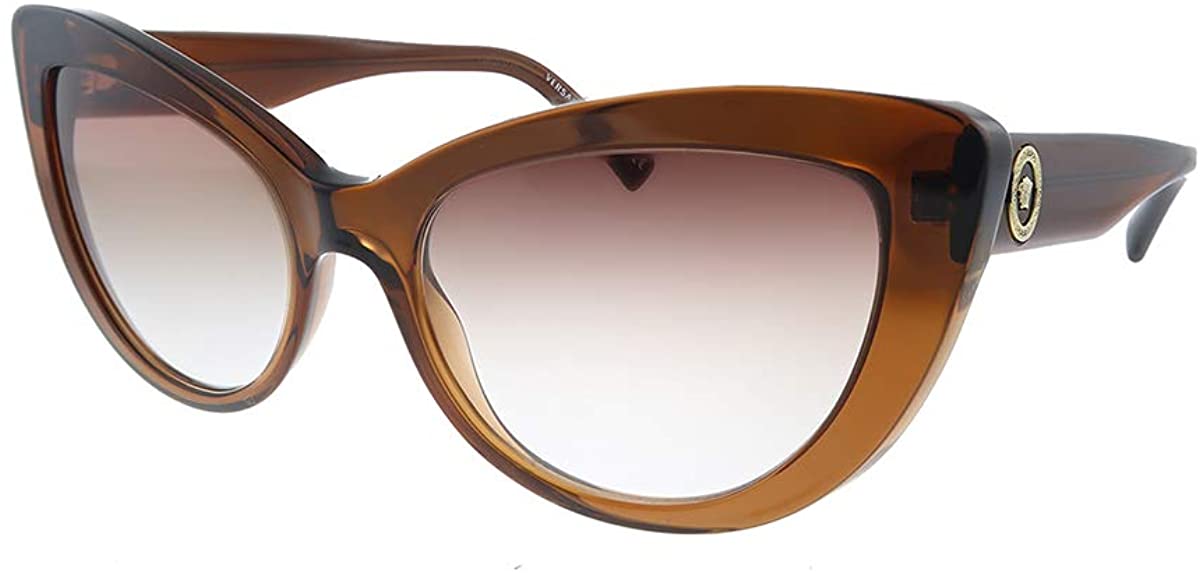 Versace Sunglasses VE4388 53240P 54mm Transparent Brown / Clear Gradient Orange Gradient Brown Lens